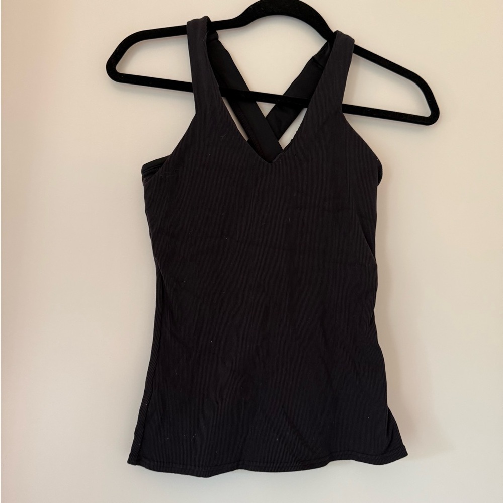 Ribbed Tank - Black